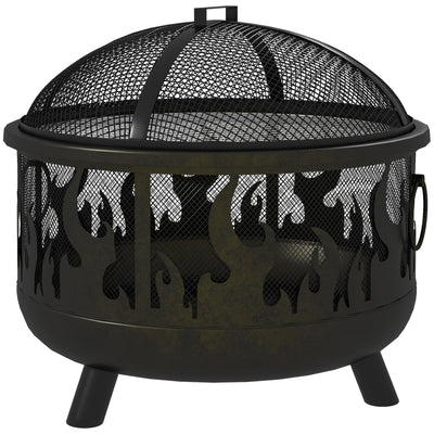 Outdoor Metal Fire Pit, 24
