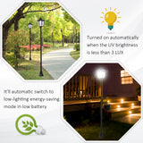 Solar Torch Lights Outdoor Garden Lighting 6 LED Water-Resist Auto On/Off 6 Hours