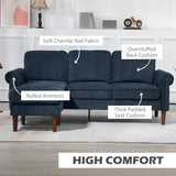 L Shape Sofa, Wooden Legs, Corner Sofa for Living Room