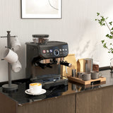 Machine à espresso 15 bar, cafetière Barista avec mousseur à lait