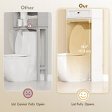 Over The Toilet Storage, Modern Bathroom Cabinet Over Toilet with Drawer, Cabinet and Adjustable Shelf