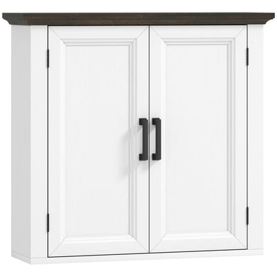 Bathroom Wall Cabinet, Farmhouse Medicine Cabinet Wall Mounted with 2 Doors and Adjustable Shelf