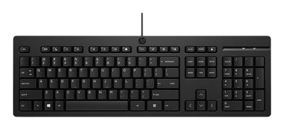 HP 125 Wired Keyboard - Full-Size Black USB