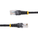 50FT CAT5E Black Molded UTP RJ45 M/M Patch Cable 350MHZ