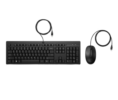 HP 225 Wired Mouse and Keyboard Combo - Black