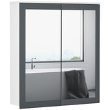 Bathroom Mirror Cabinet, Double Doors and Adjustable Shelves