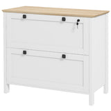 2 Drawer File Cabinet, Lockable Filing Cabinet with Adjustable Hanging Bar for Letter, A4
