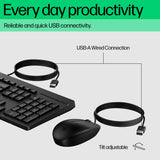 Ensemble clavier et souris filaires HP 225 - Noir