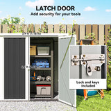 5' x 3' Metal Garden Storage Shed
