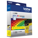 Cartouche d'encre jaune Brother LC406YS – rendement de 1 500 pages