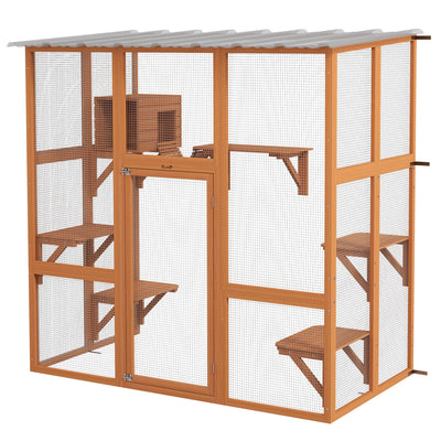 Large Outdoor Catio with Weatherproof Roof