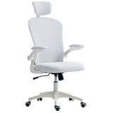 Office Chair, Mesh Computer Desk Chair with Adjustable Headrest, 4D Lumbar Support