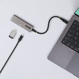 StarTech Concentrateur USB-C 4 Ports, 10Gbps, Charge PD 100W, 4X Ports USB-C, O