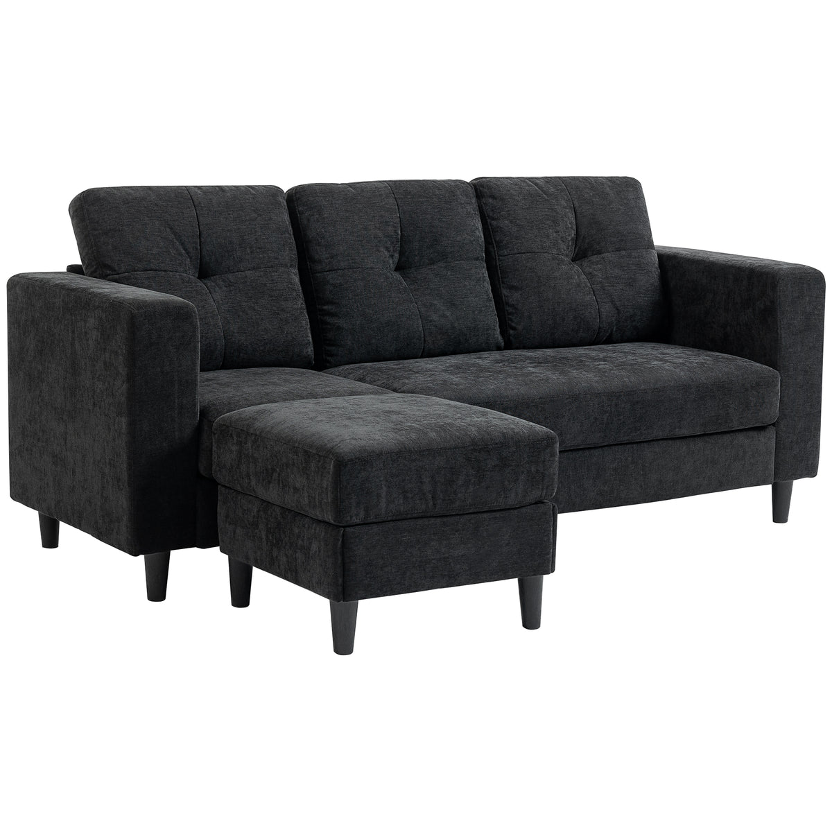 Sectional Sofa, Wooden Legs