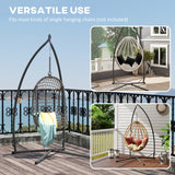 Hammock Chair Stand, Heavy Duty Steel Hanging Chair Stand for Swing Chair