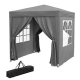 6.6'x6.6' Pop Up Canopy Tent with Sidewalls