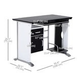 Table de bureau pour la maison avec tiroir clavier et support UC