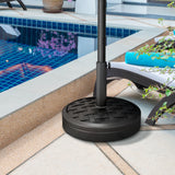 Base de parasol en béton 40lbs avec effet rotin