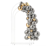 Arche de mariage, ensemble de 3 supports d'arche à ballons en métal 7/6,5/6 pi pour fête d'anniversaire