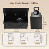 39.4 Inches Storage Chest, Storage Trunk with 2 Safety Hinges for Living Room