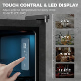 2.1 Cu.Ft Beverage Fridge, 85 Can Drink Fridge with Glass Door