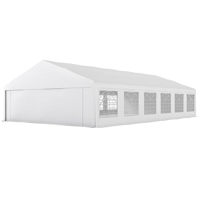 23' x 39' Party Tent, Heavy Duty Outdoor Canopy Tent Shelter with 2 Doors and 12 Windows for Parties