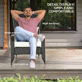 Patio Wicker Adirondack Chair