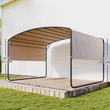 10' x 13' Retractable Pergola Canopy, Outdoor Metal Pergola Gazebo Sun Shade Shelter with Steel Frame