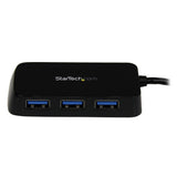StarTech.com Hub USB 3.0 à 4 ports – Câble intégré – Compact – SuperSpee