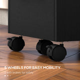 Lockable Vertical File Cabinet with Lock, 3 Drawer Filing Cabinet with Hanging Bars for Letter and A4 Size