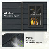 Outdoor Storage Shed with Lockable Door