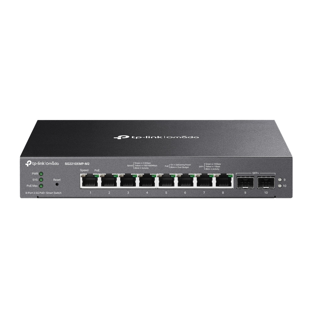 Commutateur intelligent TP-Link Omada 8 ports 2,5GBASE-T et 2 ports 10GE SFP+ avec