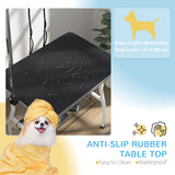 Table de toilettage pour chien avec bras réglable, plateau à mailles, 35