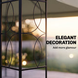 Gazébo acier 10x13pi abri soleil patio extérieur fête événement auvent toit ventilé