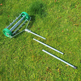 Manual Lawn Aerator with Adjustable Handle