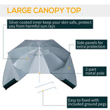 7.5FT 2-in-1 Umbrella Shelter with Carry Bag