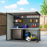5' x 3' Metal Garden Storage Shed
