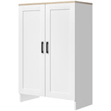 Armoire de rangement moderne avec portes et tablette ajustable pour cuisine, 23,6