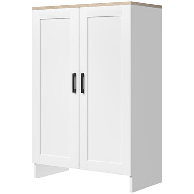Modern Storage Cabinet with Doors and Adjustable Shelf for Kitchen, 23.6