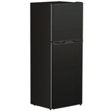 Double Door Mini Fridge with Freezer, 4.6 Cu.Ft Small Refrigerator with Thermostat, Shelves
