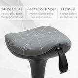 Backless Wobble Stool Chair, Standing Desk Chair, Adjustable Learning Stool for Office Desks