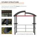 8' x 5' Grill Gazebo with Vented PC Roof