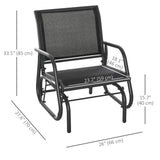 Chaise berçante de patio