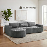 L Shaped Cloud Boneless Couch