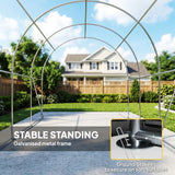 10' x 15' Heavy Duty Carport, Portable Garage Car Canopy Tent Shelter with Reinforced Galvanized Frame