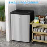 Upright Freezer, 3 Cu.Ft Mini Freezer with Reversible Single Door, Adjustable Thermostat for Home