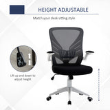Mesh Office Chair Swivel Task Desk Chair with Lumbar Back Support, Adjustable Height Office