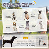 Dog Bike Trailer, Pet Cart Wagon Cart Carrier Attachment for Travel with 2 Doors, Large Wheels