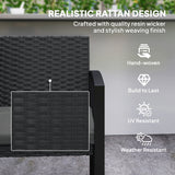 2 Seater Outdoor Bench, Steel Frame for Patio