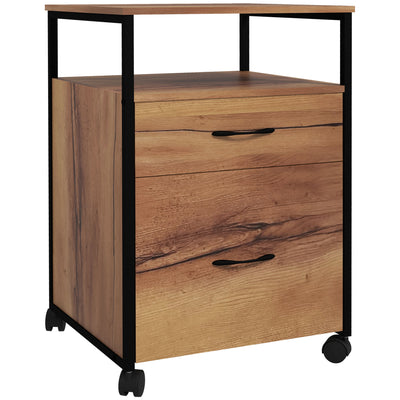 Vertical Filing Cabinet with Wheels, 26.2